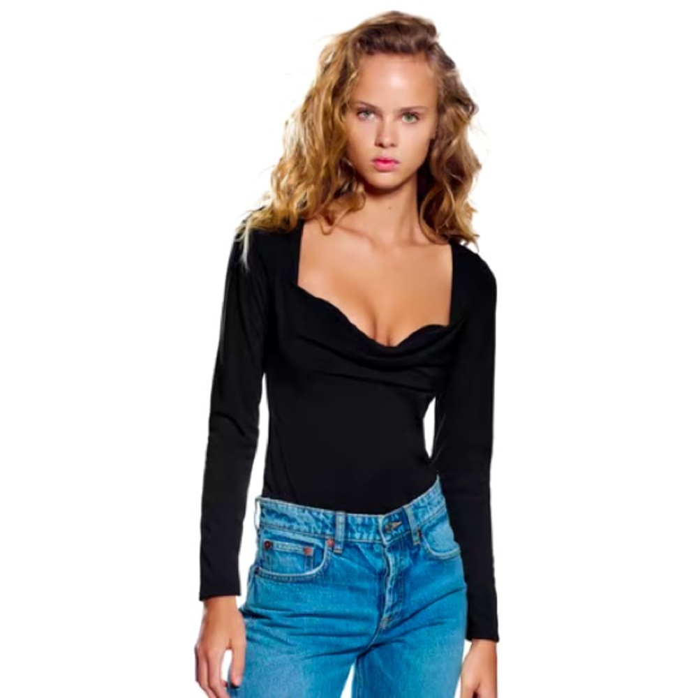 Zara long sleeve bodysuit
